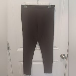 NWOT MAISON JULES SIZE MEDIUM DARK BROWN COTTON LEGGINGS!